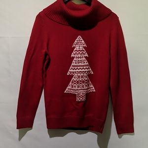 • NWT Talbot's Red Christmas Tree Sweater •